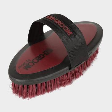 Red EZI-GROOM Body Brush Small Burgundy