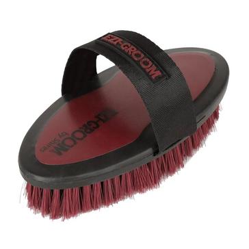 Red EZI-GROOM Body Brush Small Burgundy