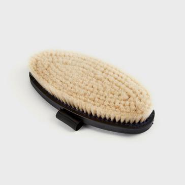 Blue EZI-GROOM Body Brush with Goat Hair Blue