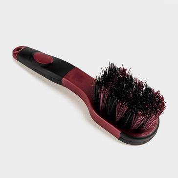 Red EZI-GROOM Grip Bucket Brush Burgundy