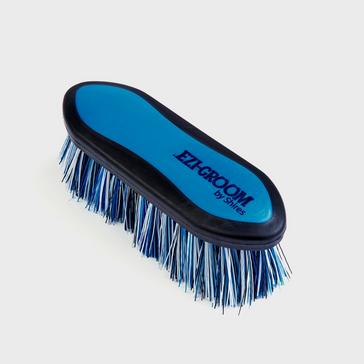 Blue EZI-GROOM Grip Dandy Brush Blue/White