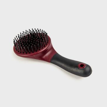 Red EZI-GROOM Mane & Tail Brush Burgundy