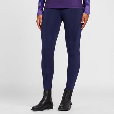 Blue Aubrion Womens Hudson Riding Tights Navy