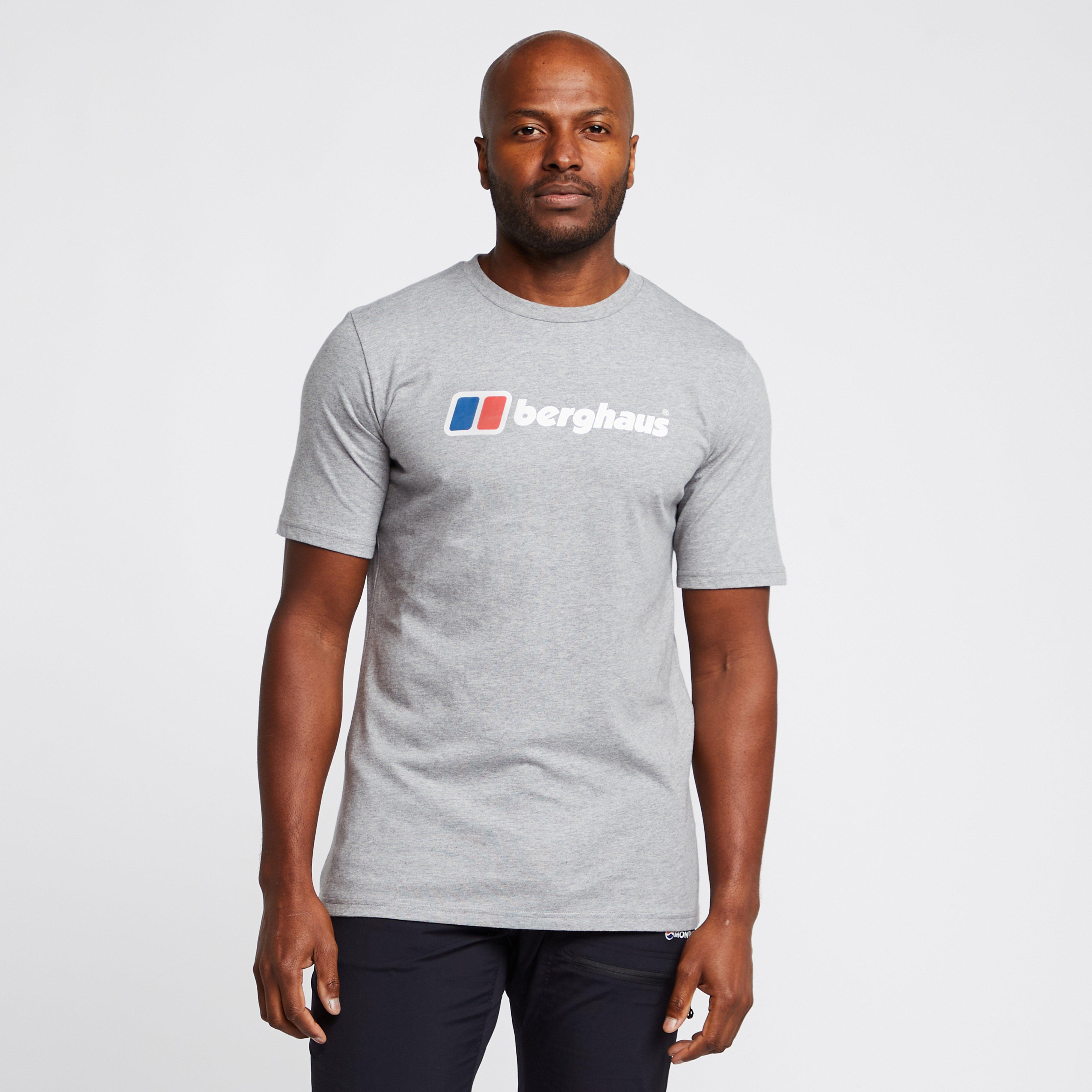 T-shirt Uomo Berghaus Big Corp Logo, Manica Corta, 100% Cotone, Semplice Con Stampa Logo, Abbigliamento Casual Quotidiano - 5