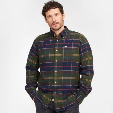 Green Barbour Mens Hogside Regular Tartan Shirt Classic Tartan