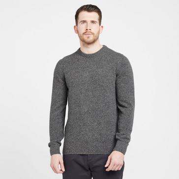 Grey Barbour Mens Essential Tisbury Crew Sweatshirt Grey