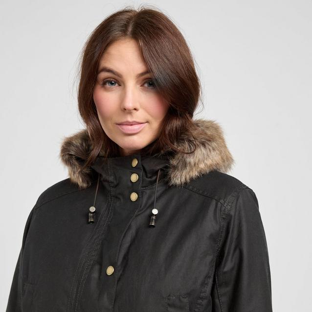 Barbour Womens Kelsall Wax Parka Rustic Naylors