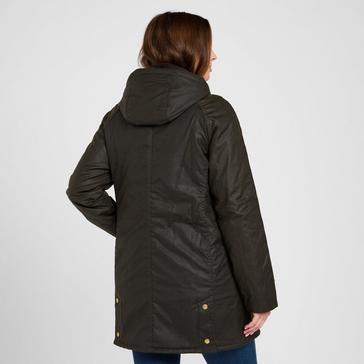 Green Barbour Womens Bower Wax Jacket Olive