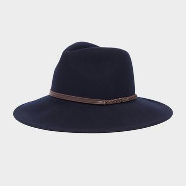 Blue Barbour Womens Tack Fedora Navy