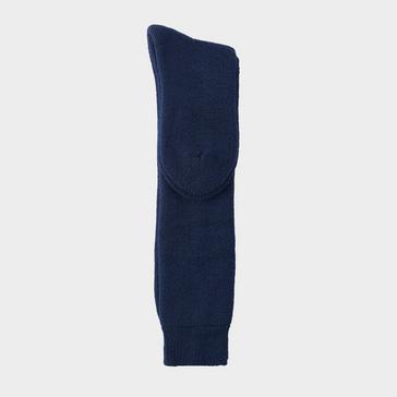 Blue Barbour Womens Knee Length Wellington Socks Navy