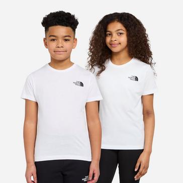 White The North Face Simple Dome T-Shirt Junior