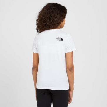 White The North Face Simple Dome T-Shirt Junior