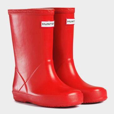  Hunter Kids First Classic Wellington Boots Red
