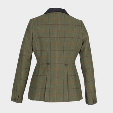 Brown Aubrion Womens Saratoga Tweed Jacket Red/Yellow/Blue Check