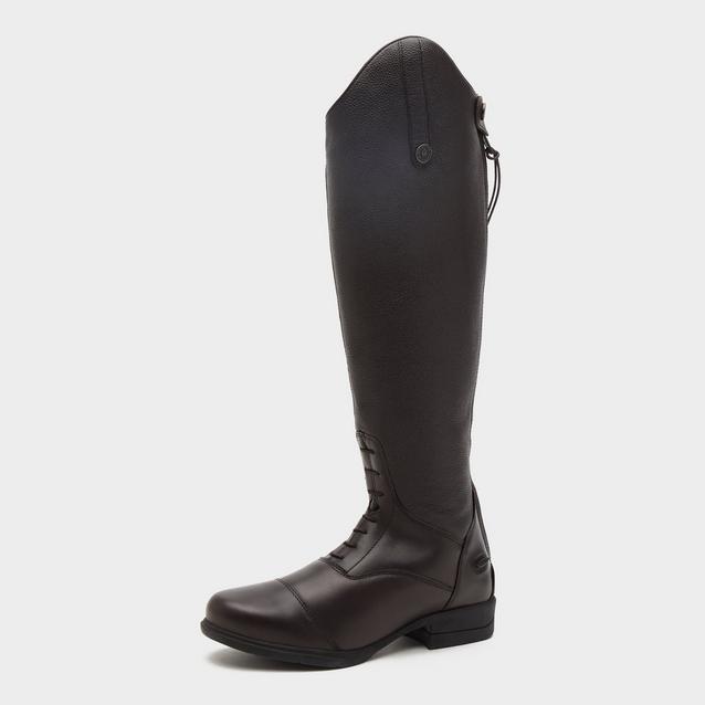 Moretta Ladies Gianna Leather Field Riding Boots Brown image 1