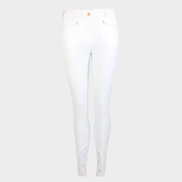 Aubrion Womens Thompson Knee Patch Breeches White image 1