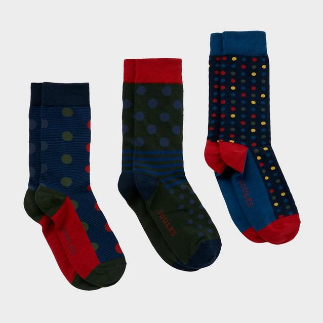 Blue Joules Men's Striking 3 Pack Socks Spot image 1