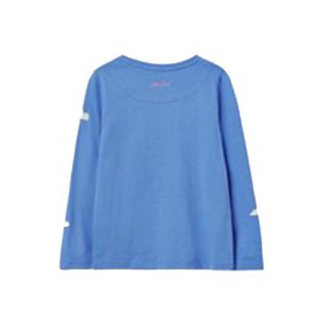  Joules Kids Bessie Long Sleeved T-Shirt Blue Dalmation