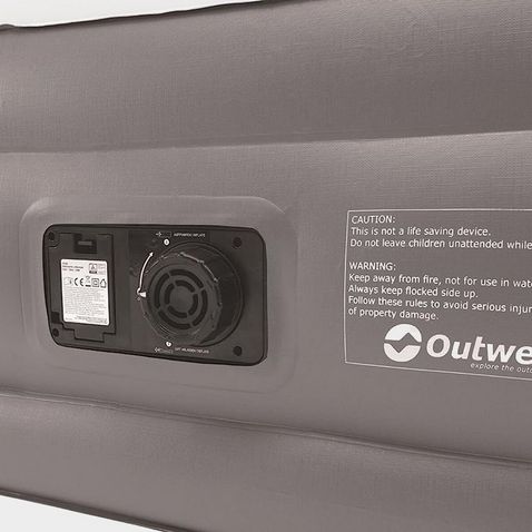 Grey Outwell Flock Superior Double Air Bed