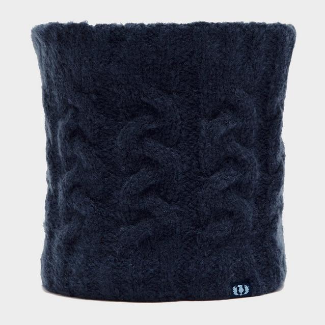 Blue Royal Scot Knitted Snood Dark Blue image 1