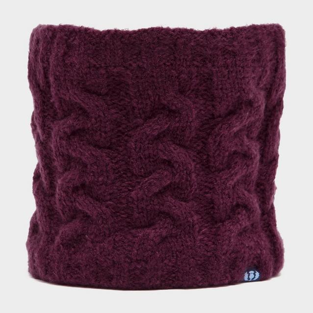 Purple Royal Scot Knitted Snood Wine image 1