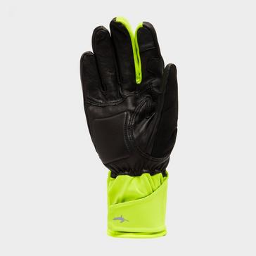 Multi Sealskinz Waterproof Extreme Cold Weather Gauntlet Gloves Black/Yellow