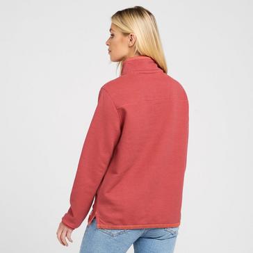 Pink One Earth Women's Heavy Piqué Half Zip Pullover