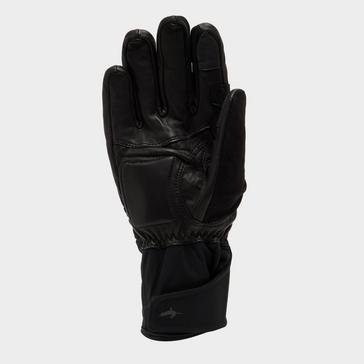 Black Sealskinz Fring Waterproof Extreme Cold weather Insulated Gauntlet with Fusion Control Black