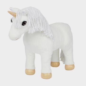 White LeMieux Toy Unicorn Shimmer