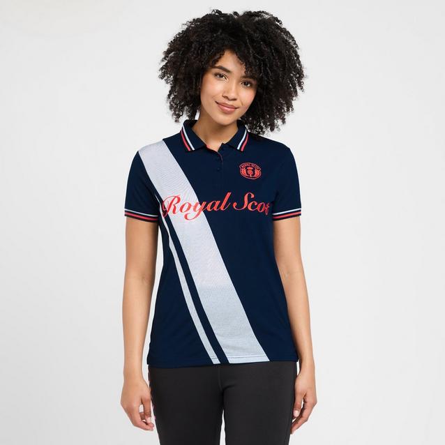 Blue Royal Scot Womens Evelyn Lightweight Polo Navy image 1