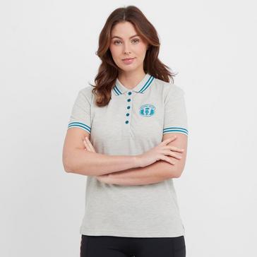 Grey Royal Scot Womens Faith Short Sleeved Polo Shirt Grey Marl