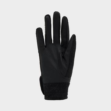 Black Royal Scot Adults Silicone Grip Riding Gloves Black