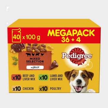 Clear Pedigree Adult Dog Mixed Selection in Jelly 100g x 40 for 36pk