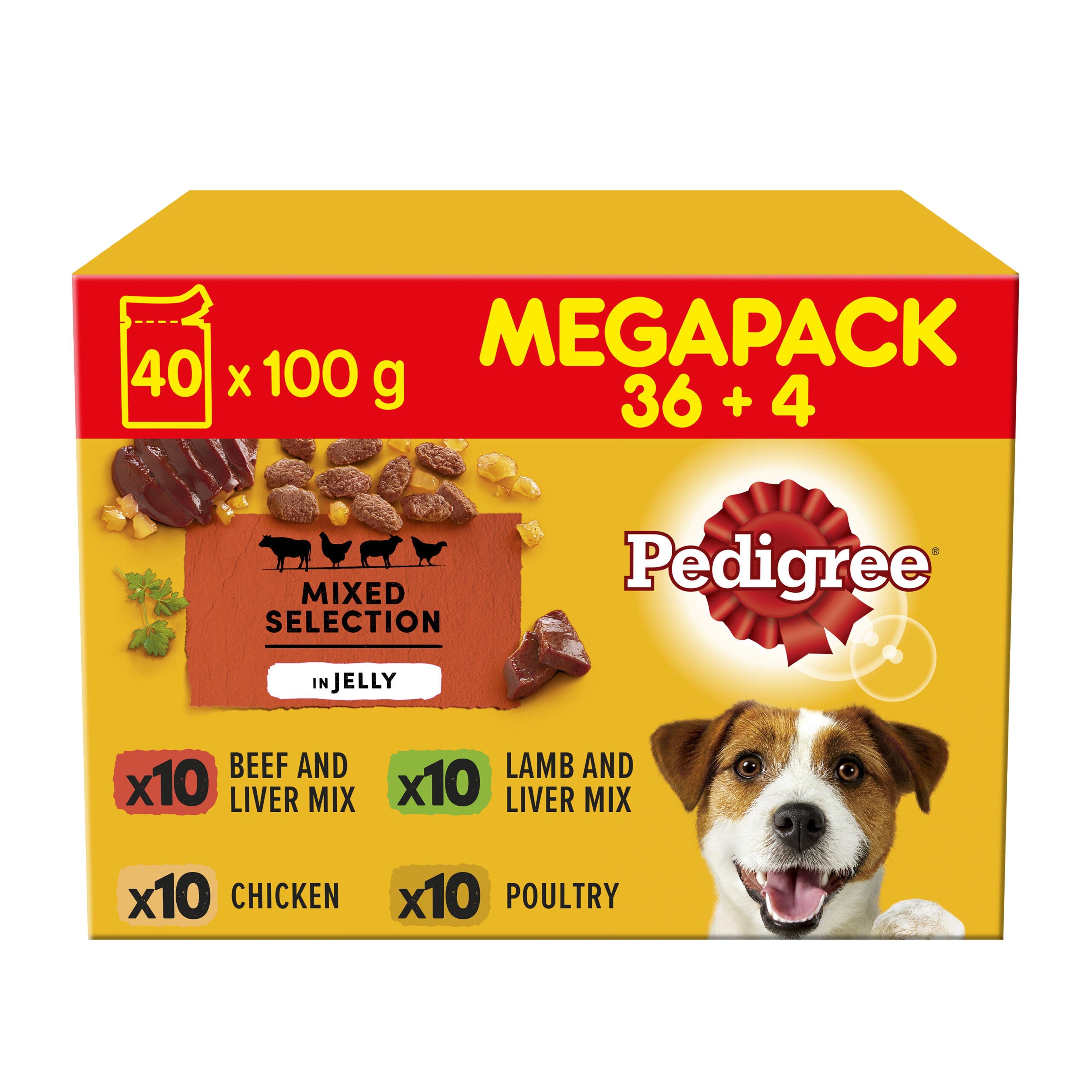 Adult Dog Mixed Selection in Jelly 100g x 40 for 36pk
