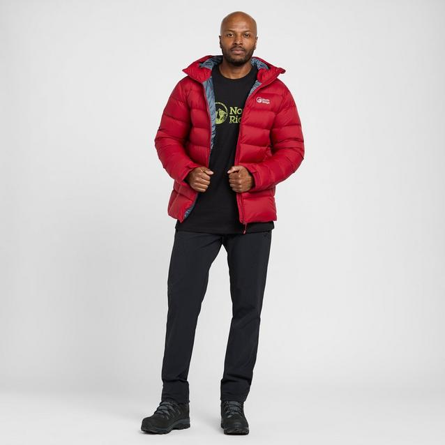 Red north face clearance coat mens