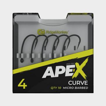 Silver RIDGEMONKEY Ape-X Medium Curve Hook Size 4