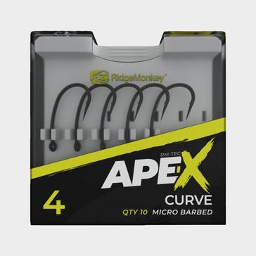 Black RIDGEMONKEY Ape-X Medium Curve Hook Size 4