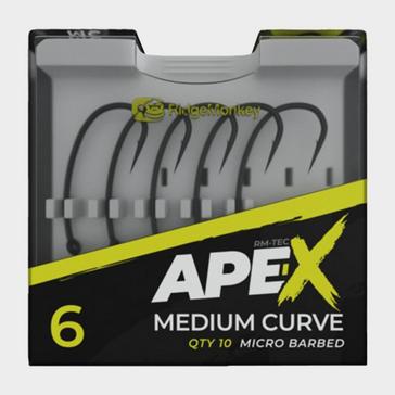 Black RIDGEMONKEY Ape-X Medium Curve Hook Size 6