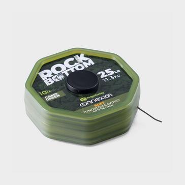 Green RIDGEMONKEY Rock Bottom Tungsten Soft Coated Hooklink Camo Green 25lb