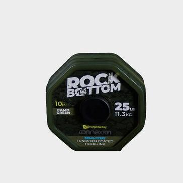 Brown RIDGEMONKEY Rock Bottom Tungsten Semi Stiff Coated Hooklink Camo Brown 25lb