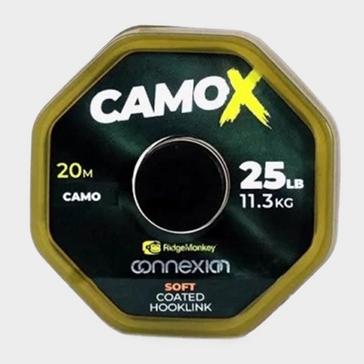 Black RIDGEMONKEY CamoX Soft Coated Hooklink 25lb