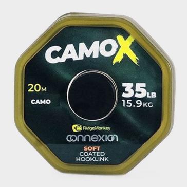 Black RIDGEMONKEY CamoX Soft Coated Hooklink 35lb