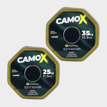 Black RIDGEMONKEY CamoX Soft Coated Hooklink 35lb