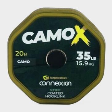 Black RIDGEMONKEY CamoX Stiff Coated Hooklink 35lb