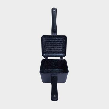 Black RIDGEMONKEY Multi-Purpose Mini Pan & Griddle Set – Granite Edition