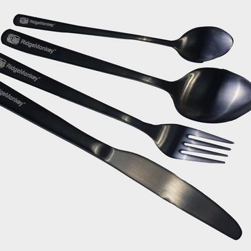 Black RIDGEMONKEY DLX Cutlery Set