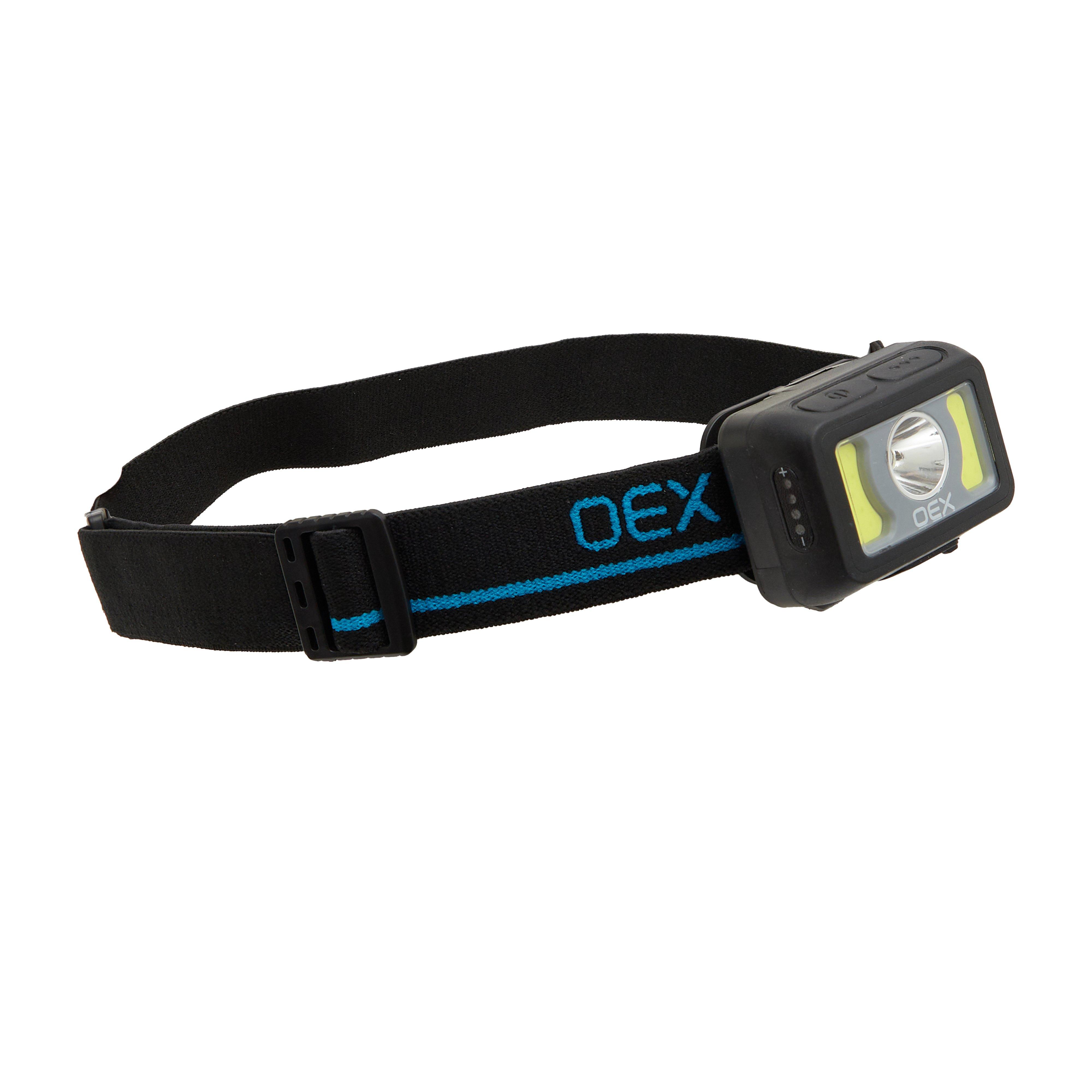 500L Rechargeable Head Torch Black