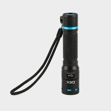 Black OEX 750 Lumen Rechargeable Torch