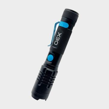 Black OEX 1000L Rechargeable Torch Black