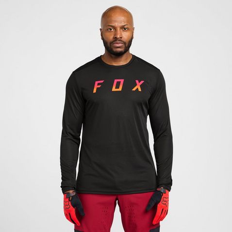 FOX New Long Sleeve Khaki / Camo T-Shirt - Carp Fishing